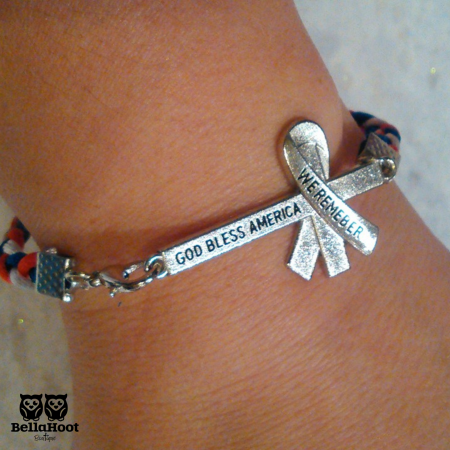 God Bless America - We Remember Bracelet God Bless America - We Remember Bracelet